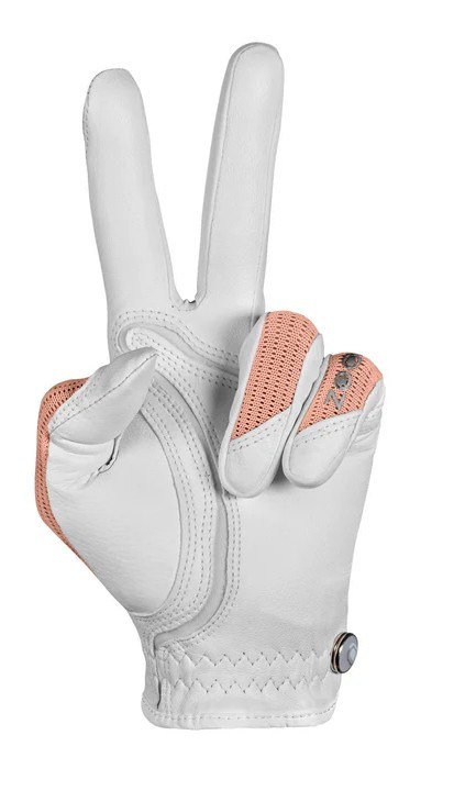 Zoom Sun Style Powernet Damen Golfhandschuh, weiss/apricotfarben