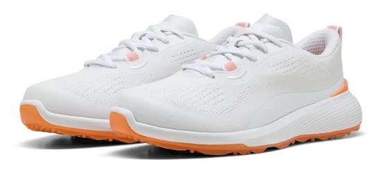 Puma Gruve Sport Damen Golfschuhe, white/melon glow