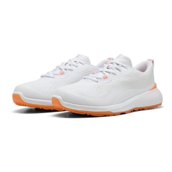 Puma Gruve Sport Damen Golfschuhe, white/melon glow
