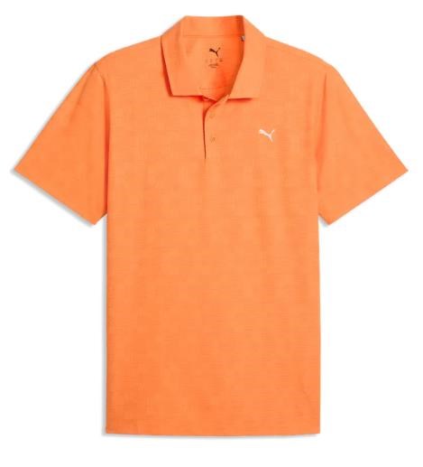 Puma Mattr Deco Jacquard Herren Poloshirt, orange