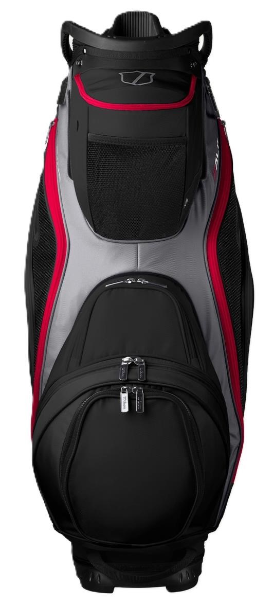 Wilson Alpine Dry Cartbag, schwarz/grau/rot