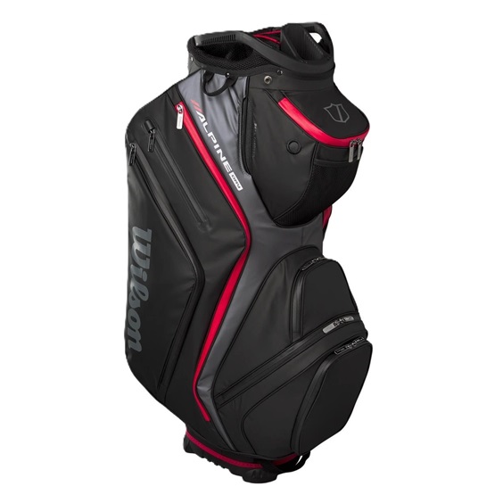 Wilson Alpine Dry Cartbag, schwarz/grau/rot