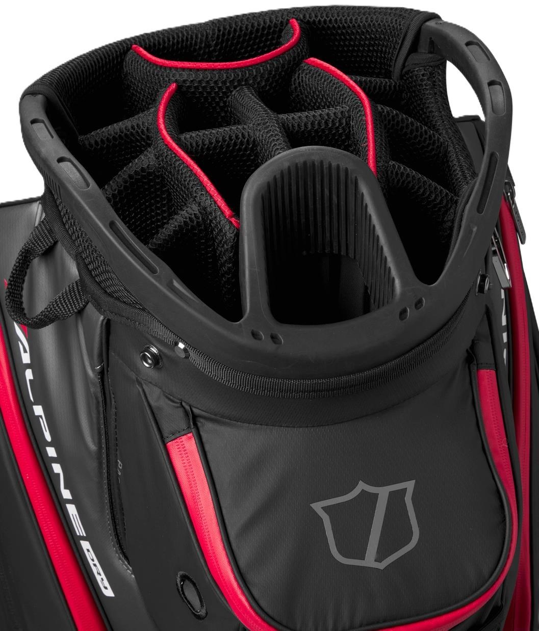 Wilson Alpine Dry Cartbag, schwarz/grau/rot