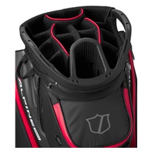 Wilson Alpine Dry Cartbag, schwarz/grau/rot