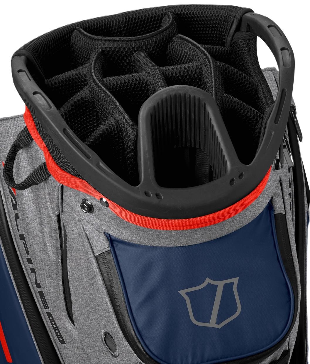 Wilson Alpine Dry Cartbag, grau/dunkelblau/rot