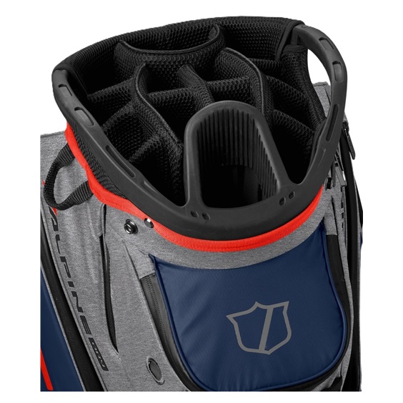 Wilson Alpine Dry Cartbag, grau/dunkelblau/rot
