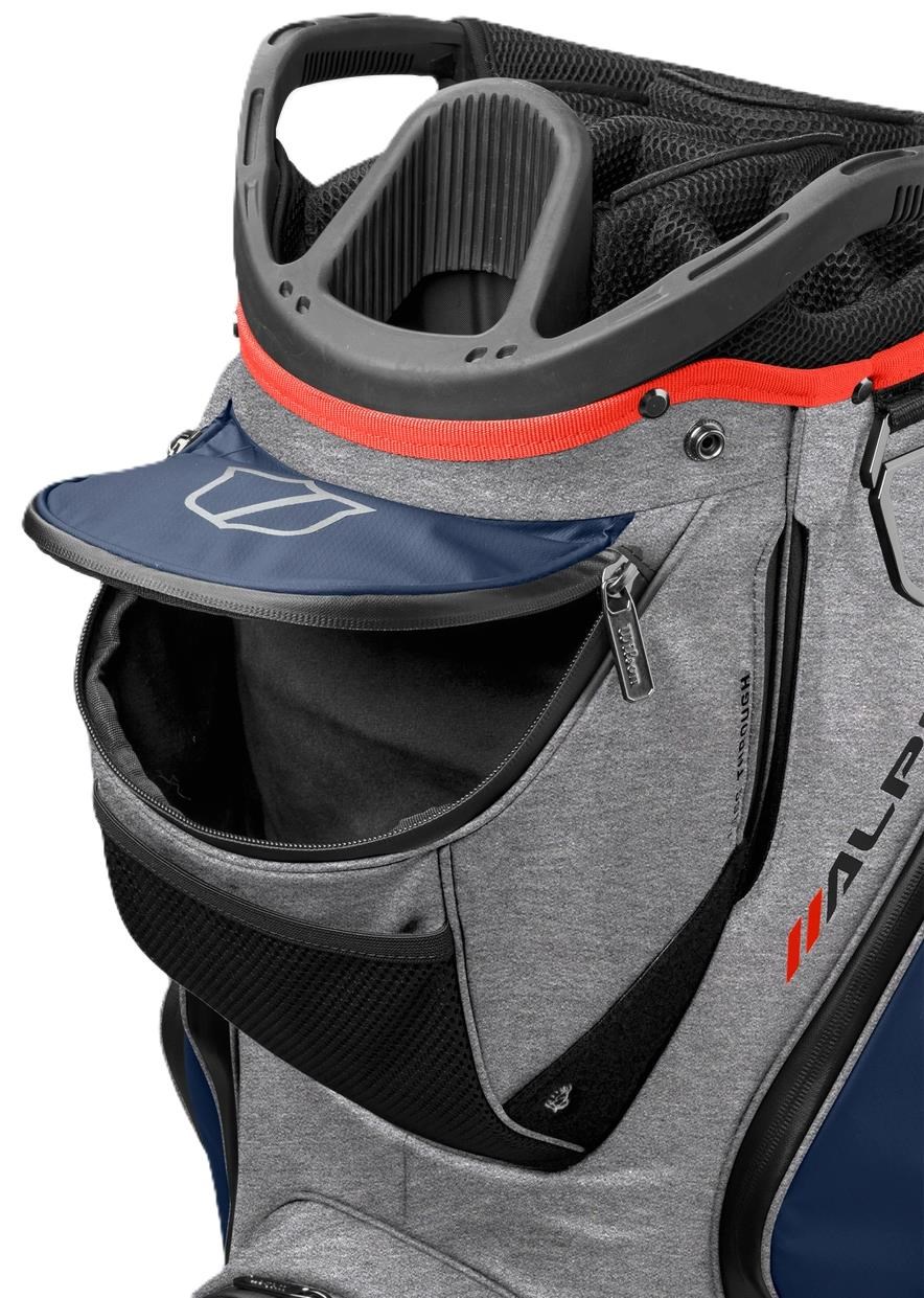 Wilson Alpine Dry Cartbag, grau/dunkelblau/rot