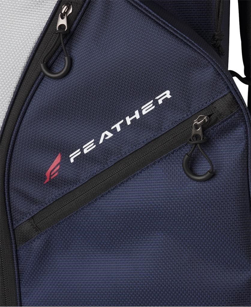 Wilson Feather Cartbag, dunkelblau/silber