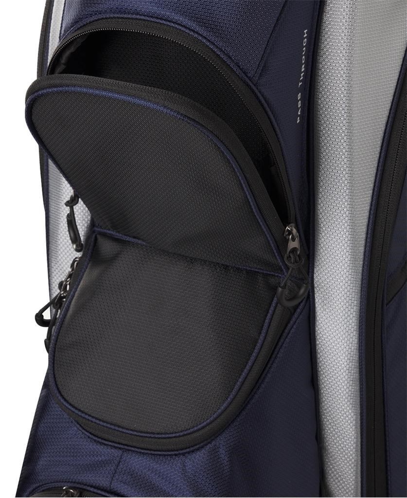 Wilson Feather Cartbag, dunkelblau/silber