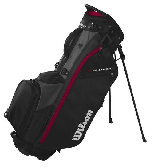 Wilson Feather Standbag, schwarz/grau/rot