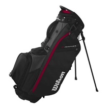 Wilson Feather Standbag, schwarz/grau/rot