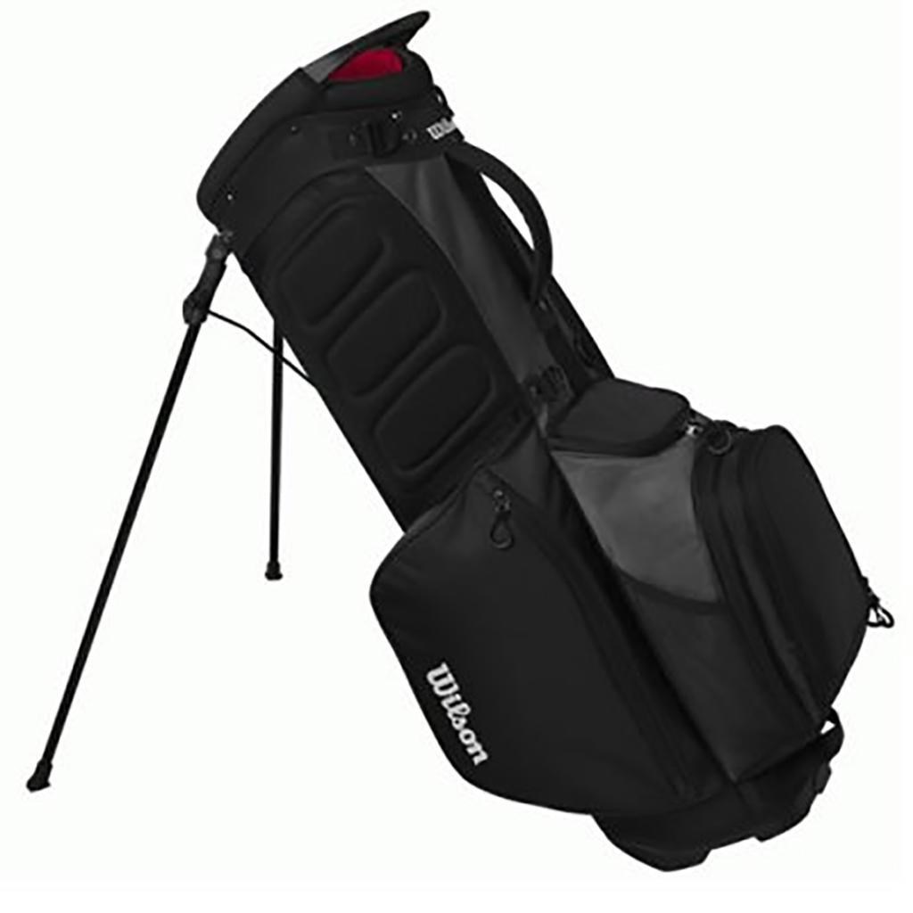 Wilson Feather Standbag, schwarz/grau/rot