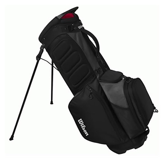 Wilson Feather Standbag, schwarz/grau/rot