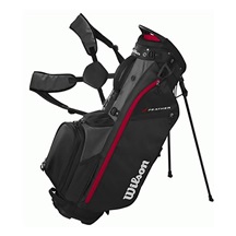 Wilson Feather Standbag, schwarz/grau/rot