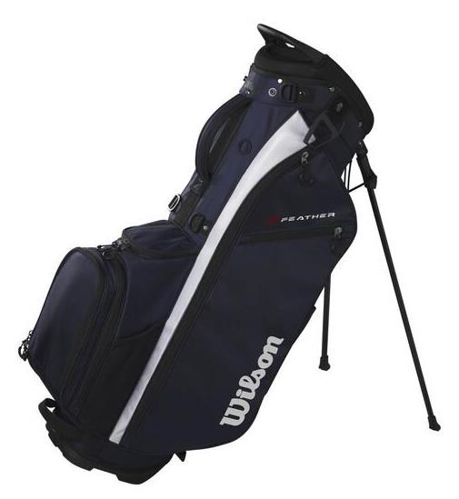 Wilson Feather Standbag, dunkelblau/weiss