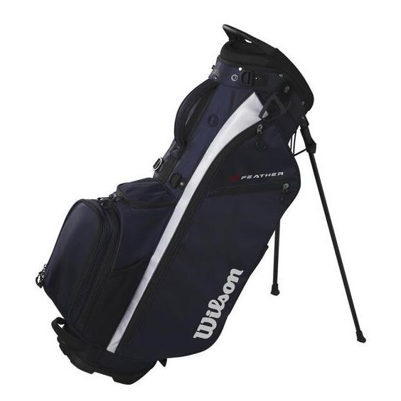 Wilson Feather Standbag, dunkelblau/weiss
