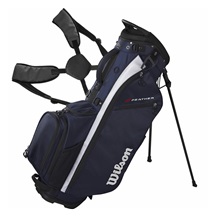 Wilson Feather Standbag, dunkelblau/weiss
