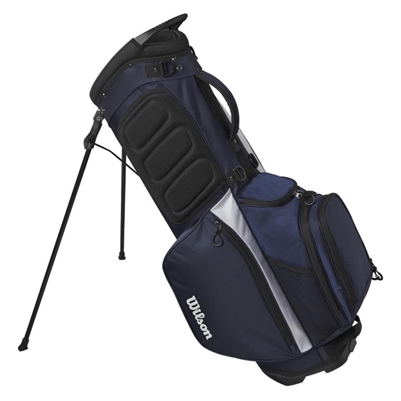 Wilson Feather Standbag, dunkelblau/weiss