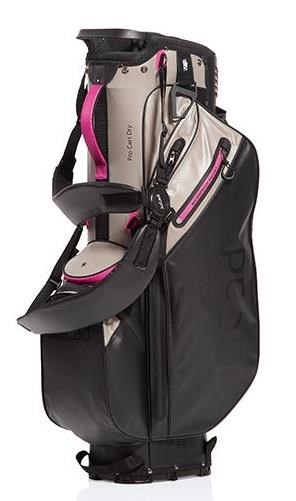 JuCad Bag 3in1 Pro Dry Cartbag, schwarz/grau/rosa