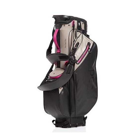 JuCad Bag 3in1 Pro Dry Cartbag, schwarz/grau/rosa