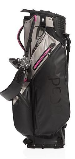 JuCad Bag 3in1 Pro Dry Cartbag, schwarz/grau/rosa