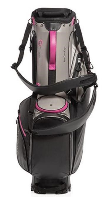 JuCad Bag 3in1 Pro Dry Cartbag, schwarz/grau/rosa