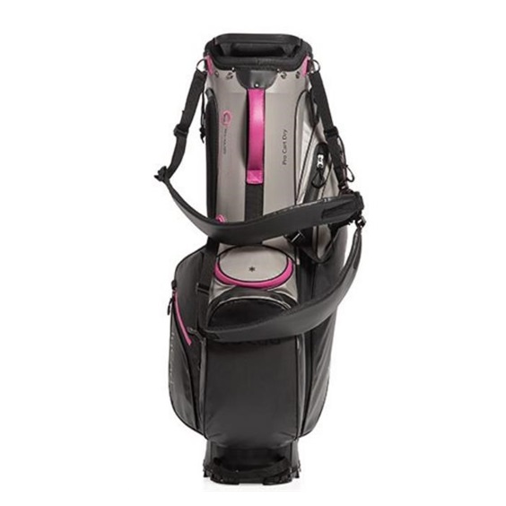 JuCad Bag 3in1 Pro Dry Cartbag, schwarz/grau/rosa