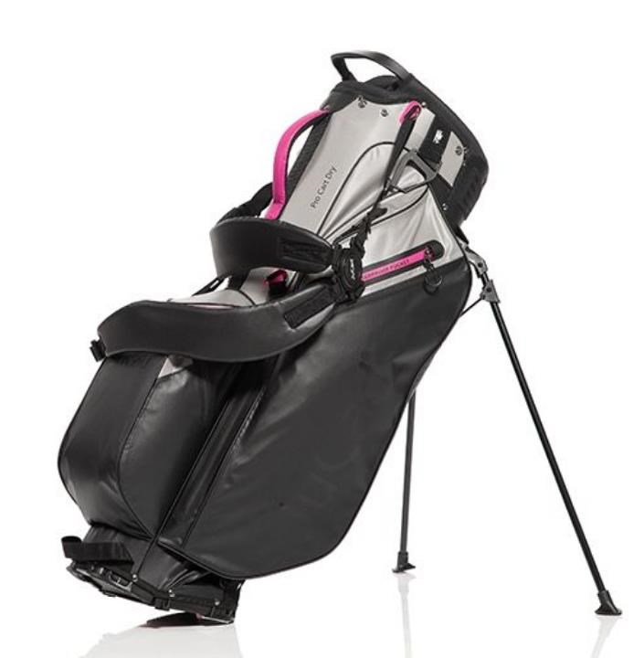 JuCad Bag 3in1 Pro Dry Cartbag, schwarz/grau/rosa