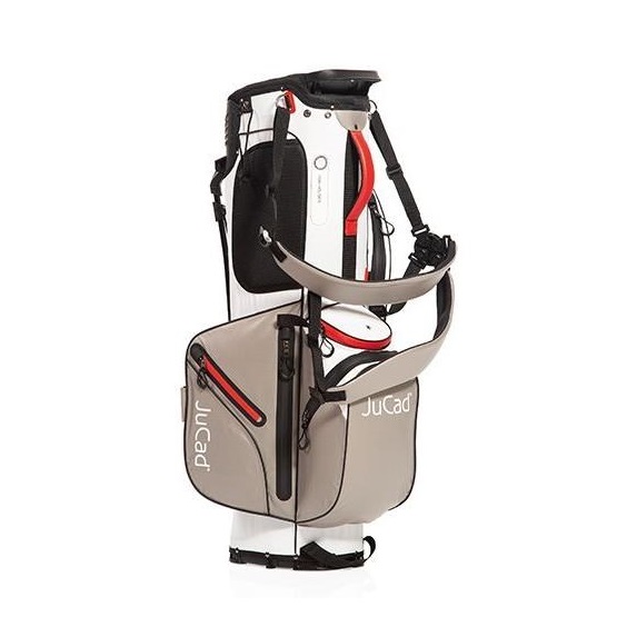 JuCad Bag 3in1 Pro Dry Cartbag, weiss/grau/rot