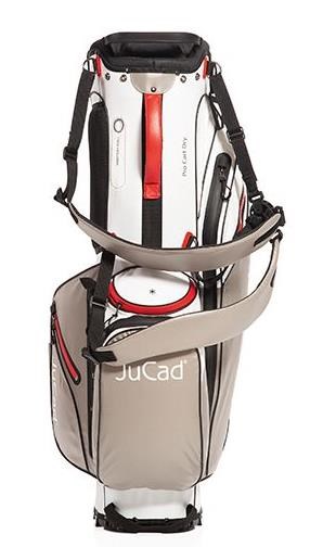 JuCad Bag 3in1 Pro Dry Cartbag, weiss/grau/rot