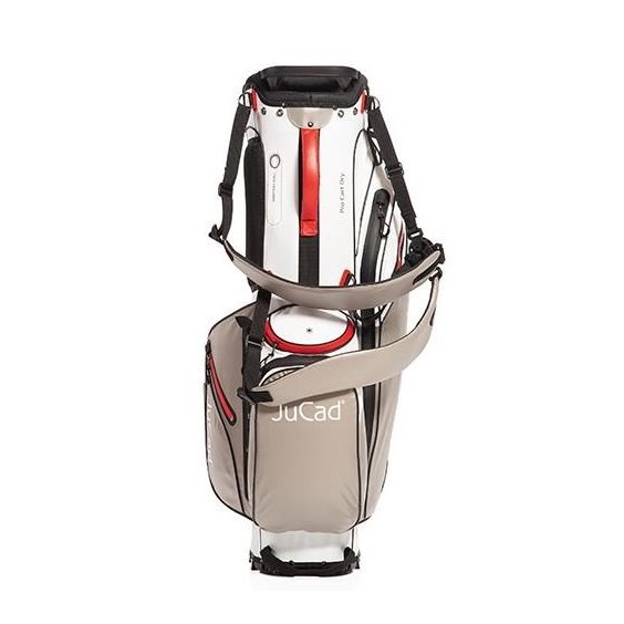 JuCad Bag 3in1 Pro Dry Cartbag, weiss/grau/rot