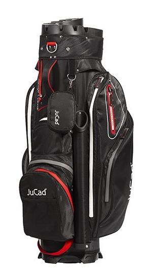 JuCad Manager Waterstop Cartbag, schwarz/grau/rot