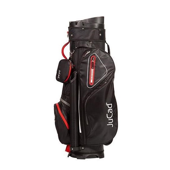 JuCad Manager Waterstop Cartbag, schwarz/grau/rot