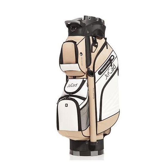 JuCad Quiet Line Cartbag, khaki/weiss