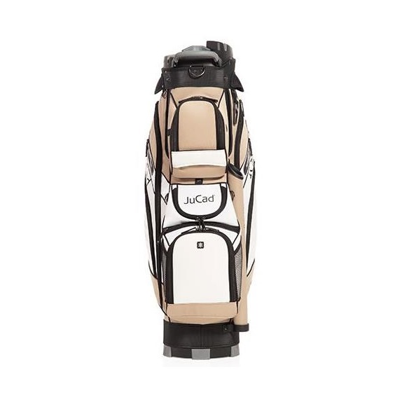 JuCad Quiet Line Cartbag, khaki/weiss