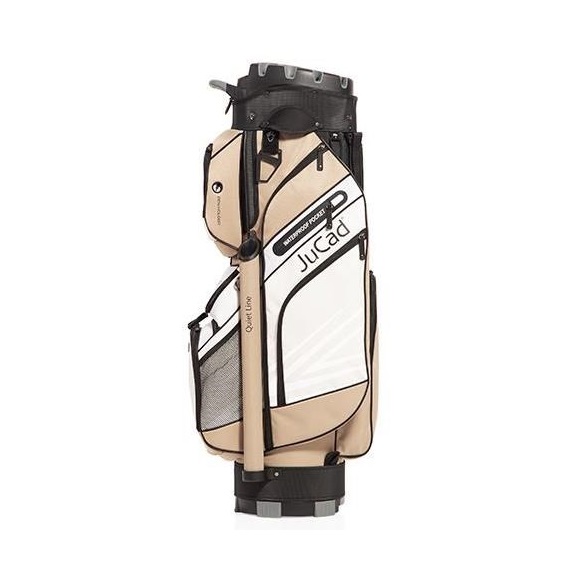 JuCad Quiet Line Cartbag, khaki/weiss