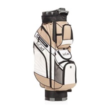 JuCad Quiet Line Cartbag, khaki/weiss