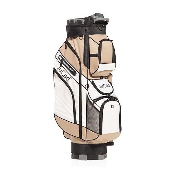 JuCad Quiet Line Cartbag, khaki/weiss