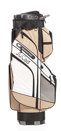 JuCad Quiet Line Cartbag, khaki/weiss