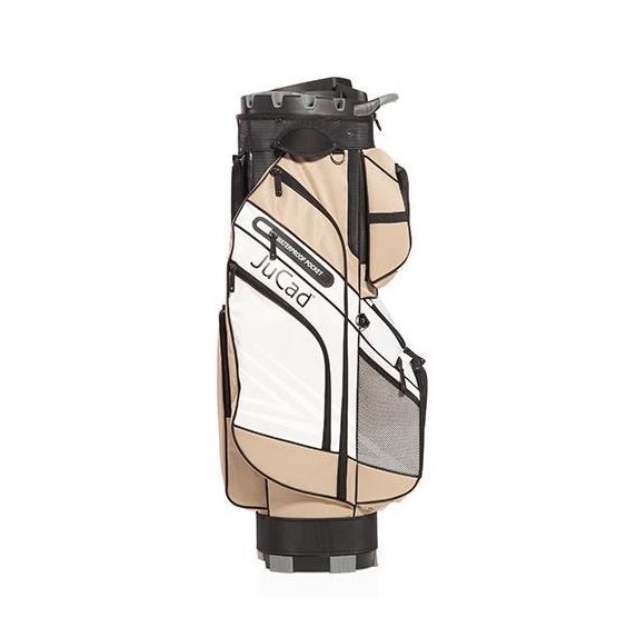 JuCad Quiet Line Cartbag, khaki/weiss