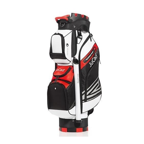 JuCad Quiet Line Cartbag, schwarz/weiss/rot