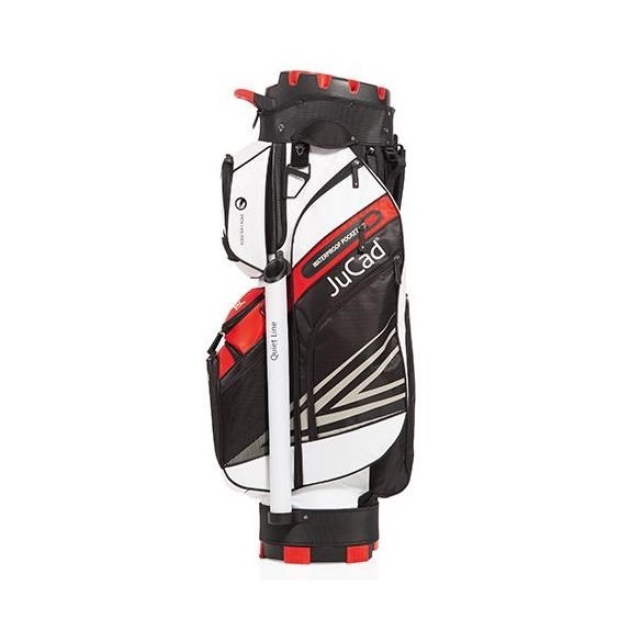 JuCad Quiet Line Cartbag, schwarz/weiss/rot