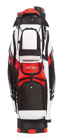 JuCad Quiet Line Cartbag, schwarz/weiss/rot