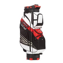 JuCad Quiet Line Cartbag, schwarz/weiss/rot