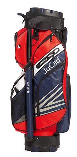 JuCad Quiet Line Cartbag - dunkelblau/rot/weiss