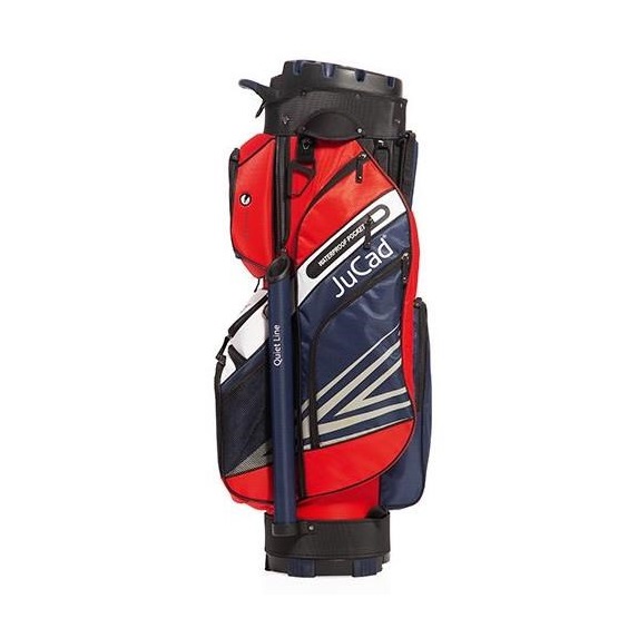 JuCad Quiet Line Cartbag - dunkelblau/rot/weiss