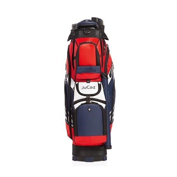 JuCad Quiet Line Cartbag - dunkelblau/rot/weiss