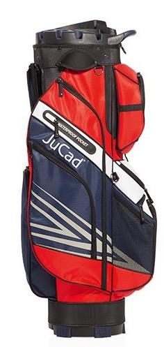 JuCad Quiet Line Cartbag - dunkelblau/rot/weiss