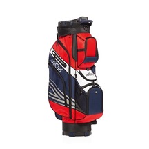 JuCad Quiet Line Cartbag - dunkelblau/rot/weiss
