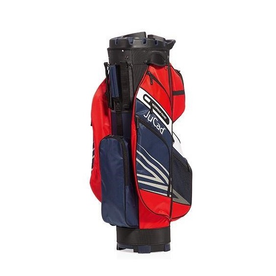 JuCad Quiet Line Cartbag - dunkelblau/rot/weiss